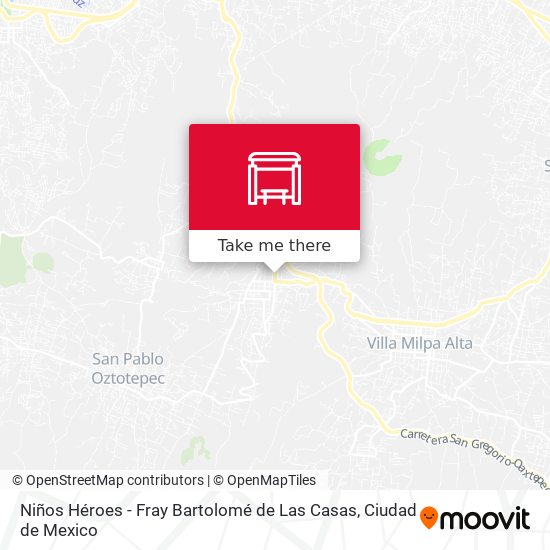 Niños Héroes - Fray Bartolomé de Las Casas map