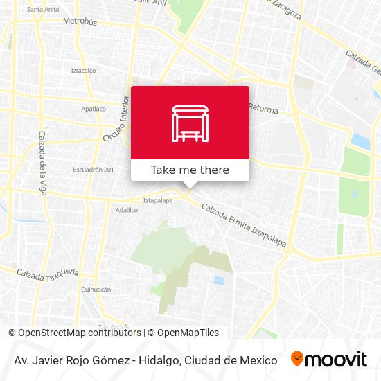 Av. Javier Rojo Gómez - Hidalgo map