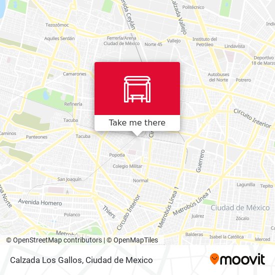 Calzada Los Gallos map