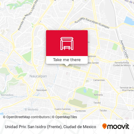 Unidad Priv. San Isidro (Frente) map