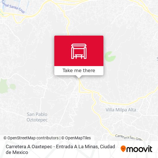 Carretera A Oaxtepec - Entrada A La Minas map