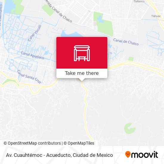 Mapa de Av. Cuauhtémoc - Acueducto