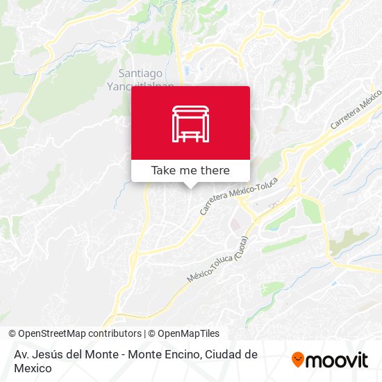 Av. Jesús del Monte - Monte Encino map