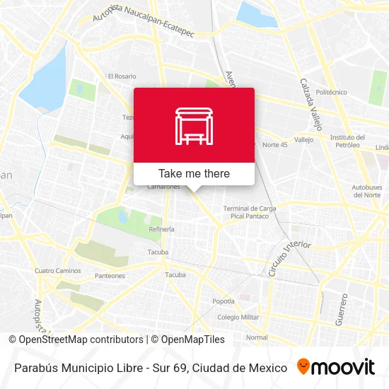 Parabús Municipio Libre -  Sur 69 map