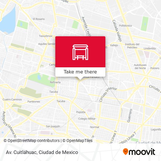 Av. Cuitláhuac map