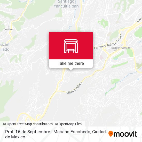Prol. 16 de Septiembre - Mariano Escobedo map