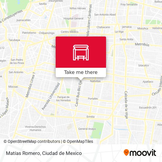 Mapa de Matías Romero