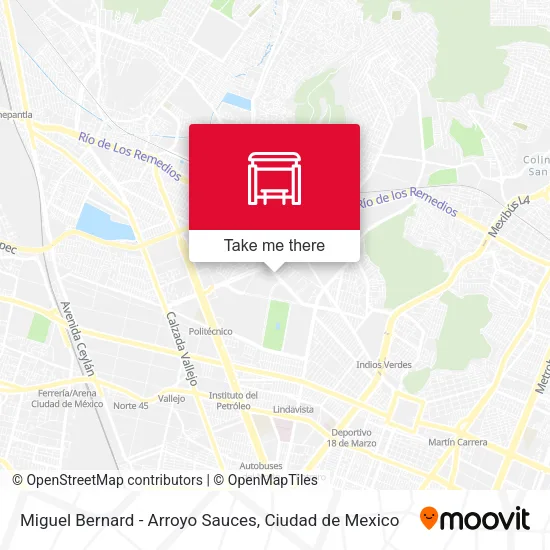 Miguel Bernard - Arroyo Sauces map