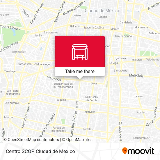 Mapa de Centro SCOP