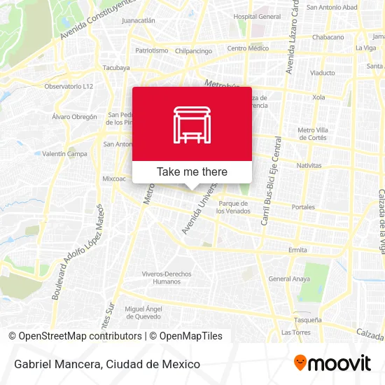Mapa de Gabriel Mancera