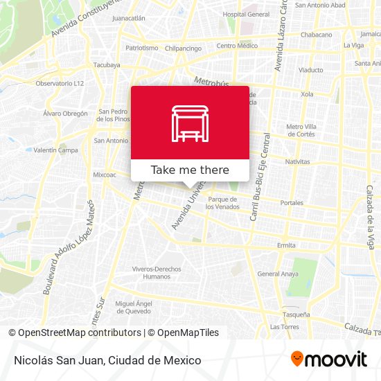 Nicolás San Juan map