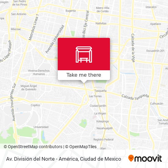 Mapa de Av. División del Norte - América