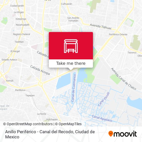 Mapa de Anillo Periférico - Canal del Recodo