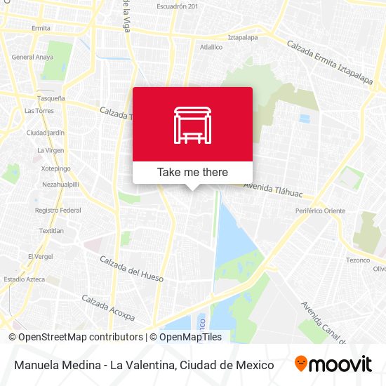 Manuela Medina - La Valentina map