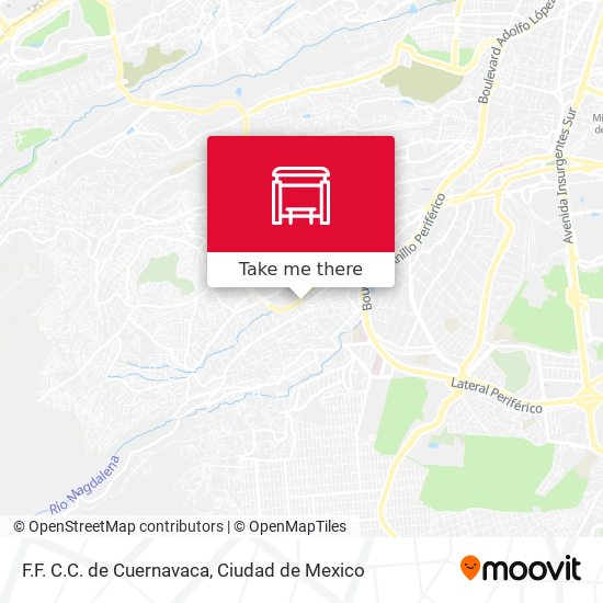 F.F. C.C. de Cuernavaca map