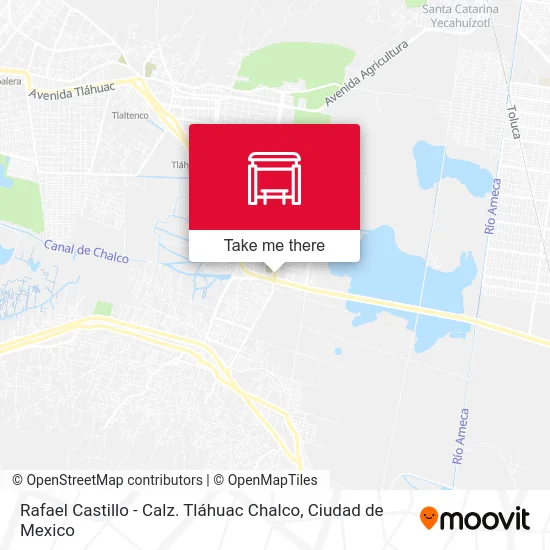 Rafael Castillo - Calz. Tláhuac Chalco map