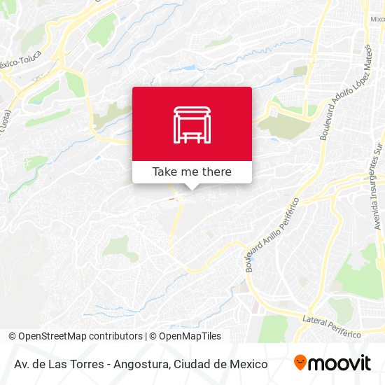 Mapa de Av. de Las Torres - Angostura