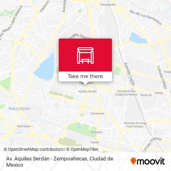 Av. Aquiles Serdán - Zempoaltecas map