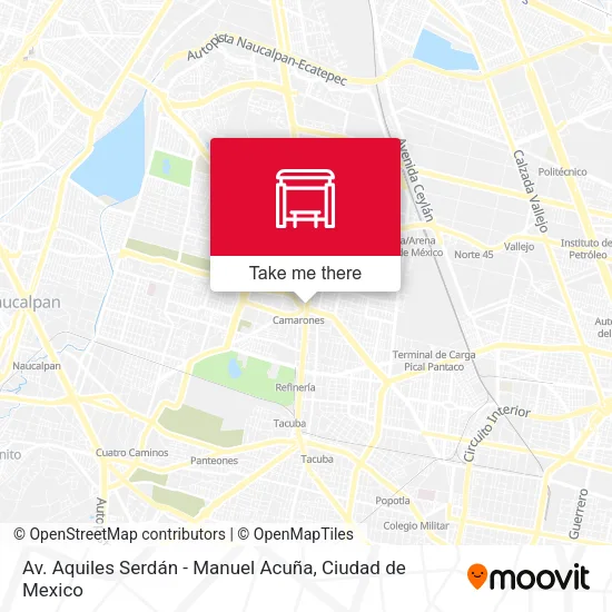 Mapa de Av. Aquiles Serdán - Manuel Acuña