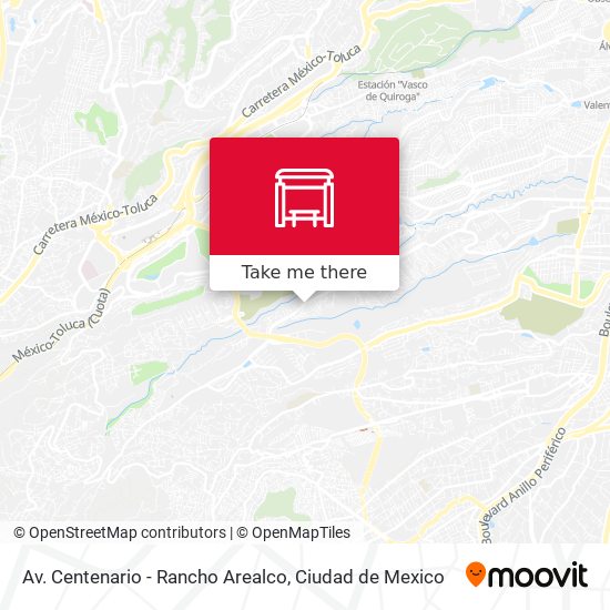 Av. Centenario - Rancho Arealco map
