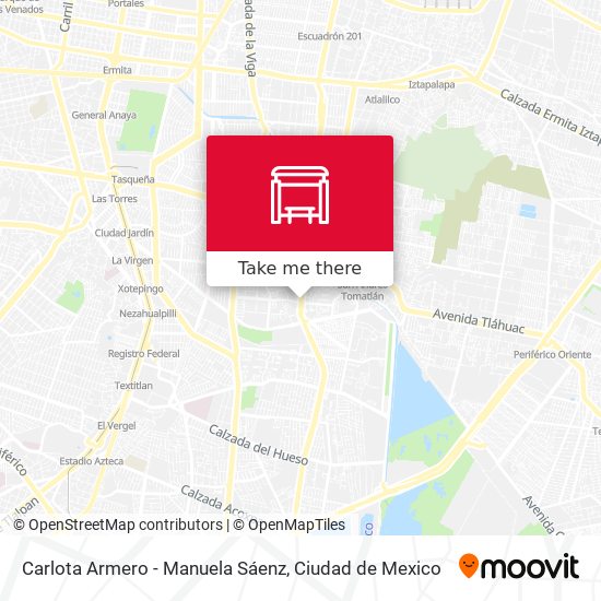 Carlota Armero - Manuela Sáenz map
