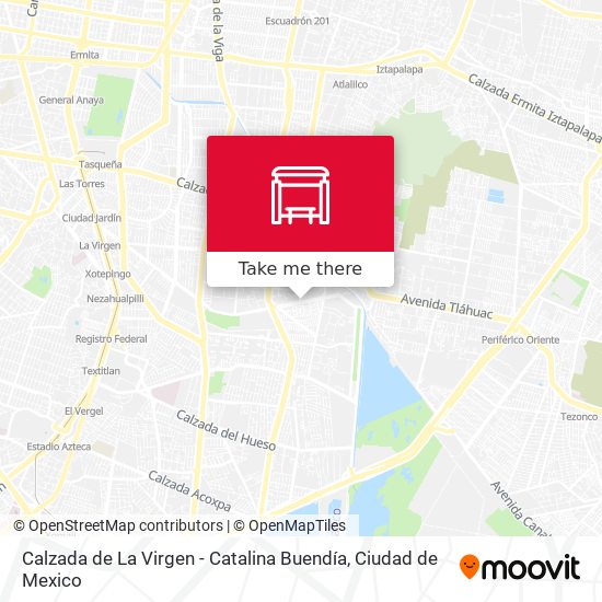 Calzada de La Virgen - Catalina Buendía map