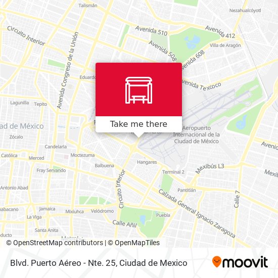 Mapa de Blvd. Puerto Aéreo - Nte. 25