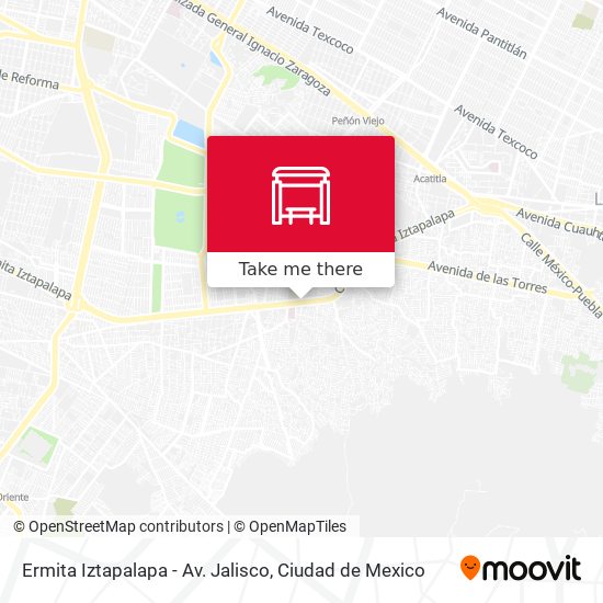 Mapa de Ermita Iztapalapa - Av. Jalisco