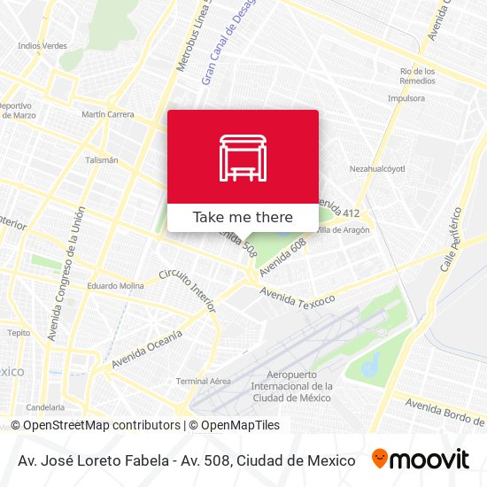 Mapa de Av. José Loreto Fabela - Av. 508