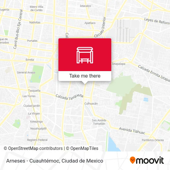 Arneses - Cuauhtémoc map