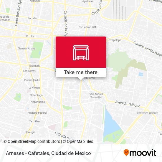 Arneses - Cafetales map