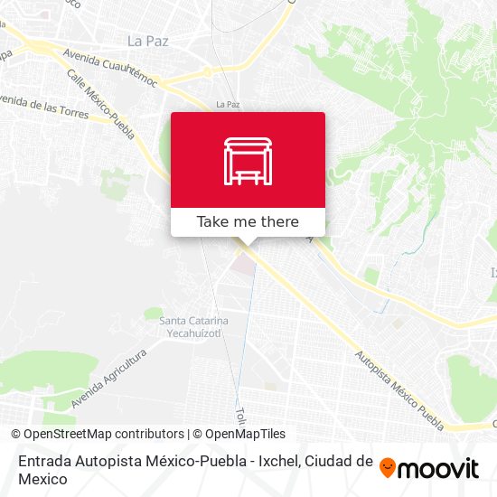 Entrada Autopista México-Puebla - Ixchel map