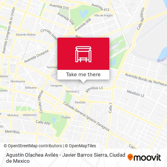 Mapa de Agustín Olachea Avilés - Javier Barros Sierra