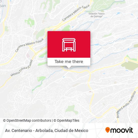 Av. Centenario - Arbolada map