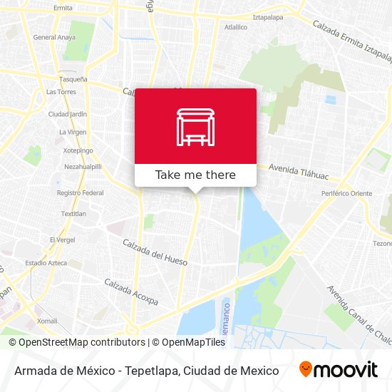 Armada de México - Tepetlapa map