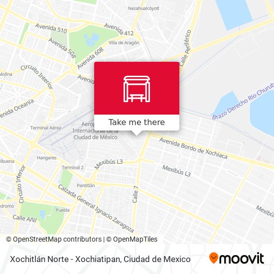 Xochitlán Norte - Xochiatipan map