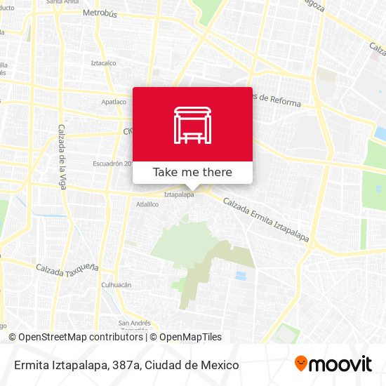Ermita Iztapalapa, 387a map