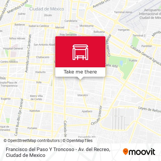 Francisco del Paso Y Troncoso - Av. del Recreo map