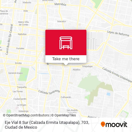 Eje Vial 8 Sur (Calzada Ermita Iztapalapa), 703 map