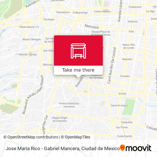 Jose Maria Rico - Gabriel Mancera map