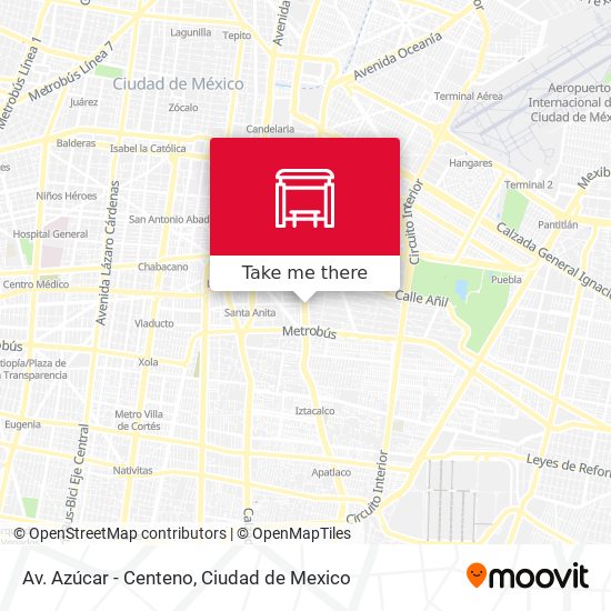 Mapa de Av. Azúcar - Centeno