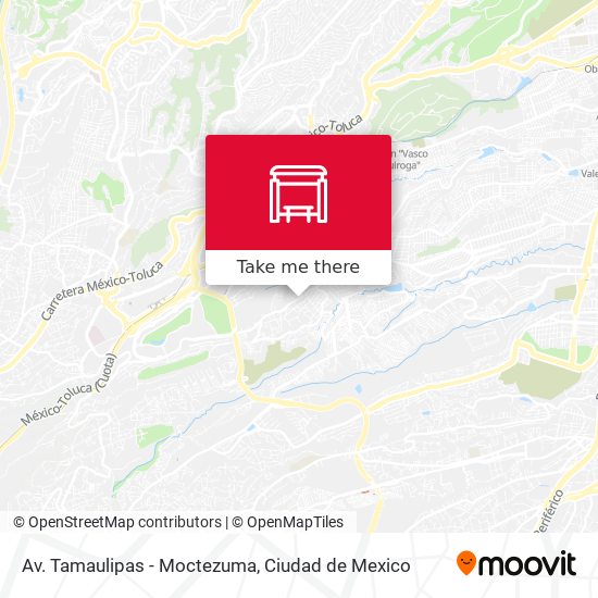 Av. Tamaulipas - Moctezuma map