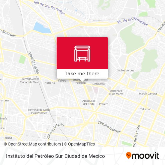 Instituto del Petróleo Sur map