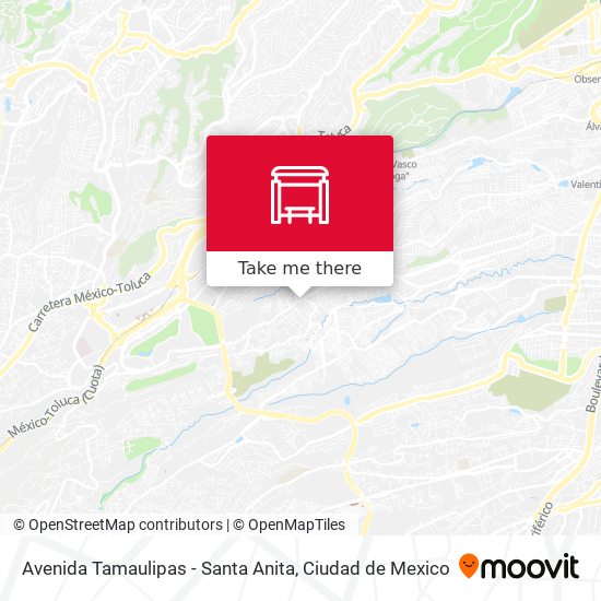 Avenida Tamaulipas - Santa Anita map