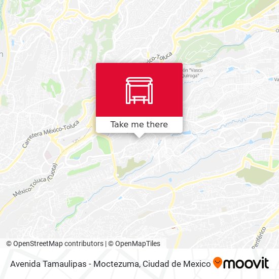 Avenida Tamaulipas - Moctezuma map