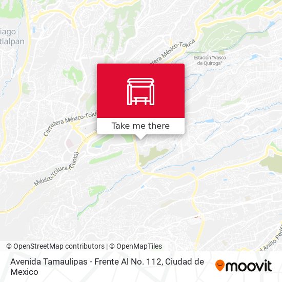 Avenida Tamaulipas - Frente Al No. 112 map