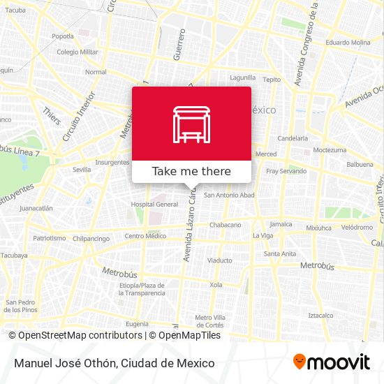 Mapa de Manuel José Othón