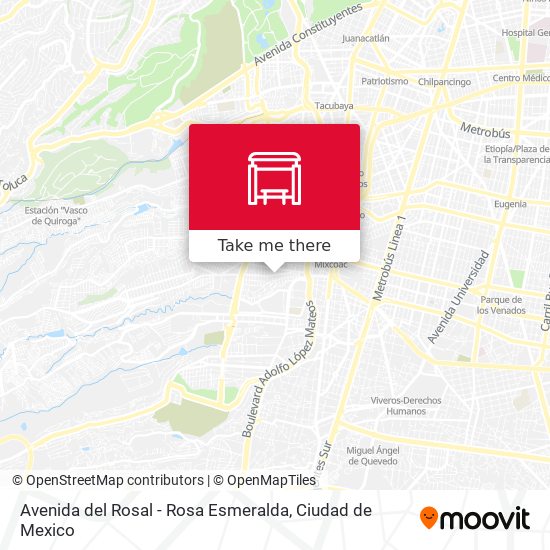 Avenida del Rosal - Rosa Esmeralda map