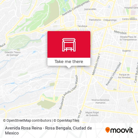 Avenida Rosa Reina - Rosa Bengala map