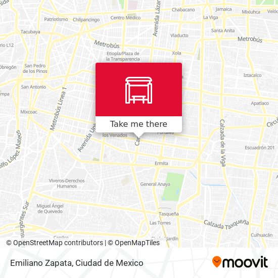 Emiliano Zapata map